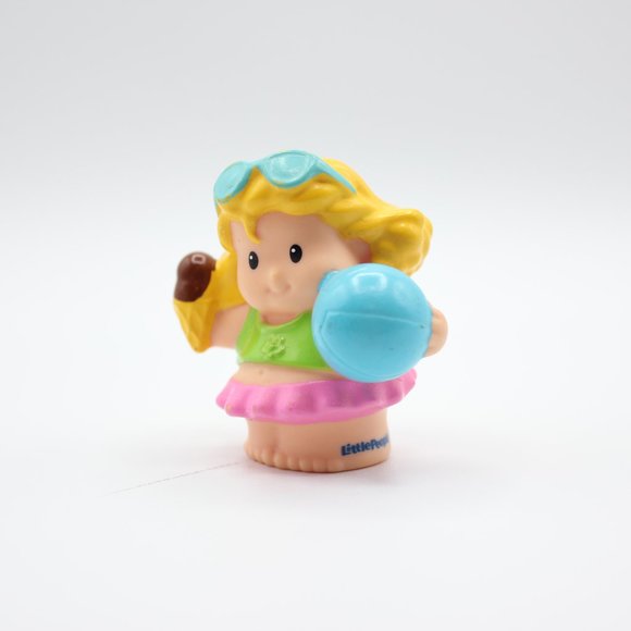 Mattel Fisher Price Little People Sarah Lynn Bathing Suit 2.5" Figure - Picture 7 of 8